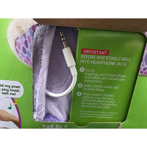 LeapFrog My Pal Violet Smarty Paws Interactive Plush Toy Light-Up Learning - Picture 10 of 12